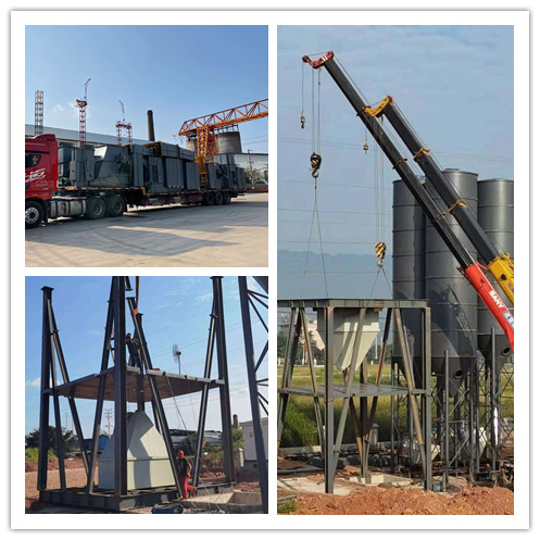 Dry mortar equipment installation project